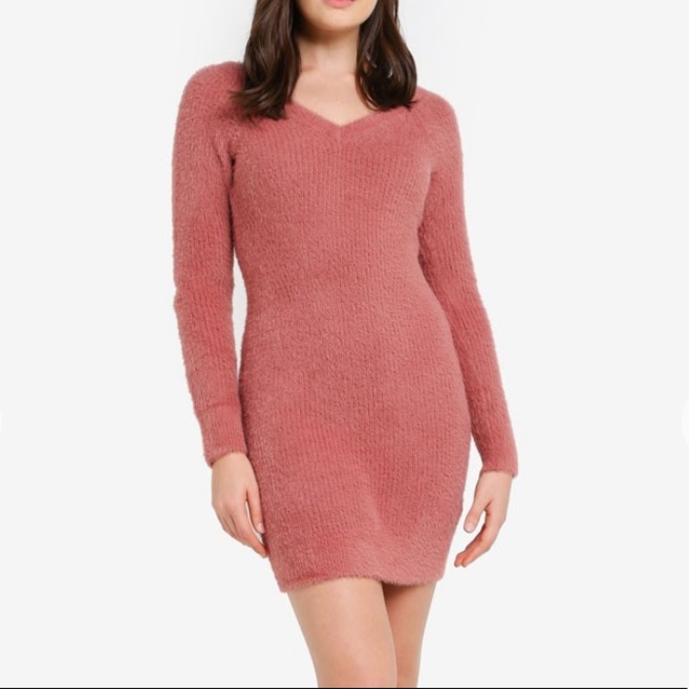 New Abercrombie & Fitch V-Back Sweater Dress